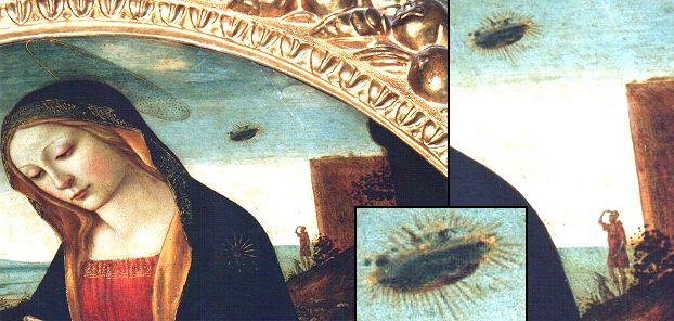 UFO in the The Madonna with Saint Giovannino UFO in the The Madonna with Saint Giovannino
