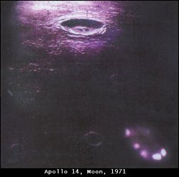 Apollo 14 Saucer on Moon